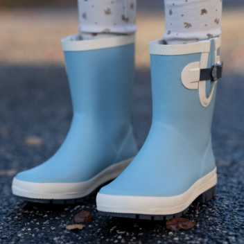 Rubber boots - dusty blue