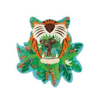 Contour puzzle - tiger