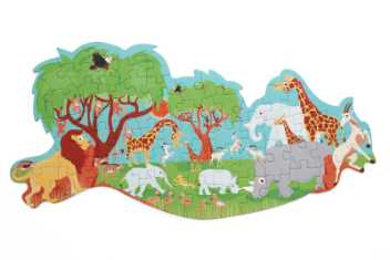 Contour puzzle - safari