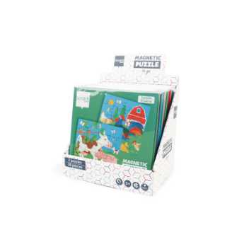 Display for magnetic puzzle books