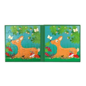 Magnetic puzzle book - in the forest