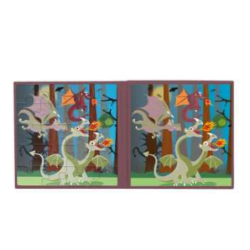 Magnetic puzzle book - dragons