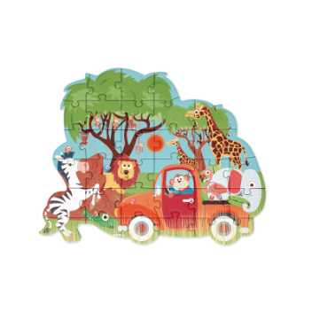 Contour puzzle - safari