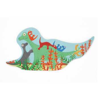 Contour puzzle - dinosaurs