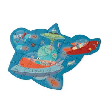 Contour puzzle - space