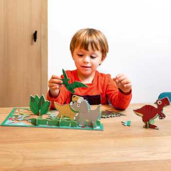 Play puzzle 3D - dinosaurs