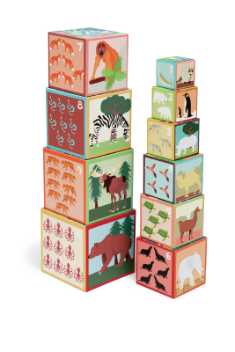 Stacking tower - animals of the continents