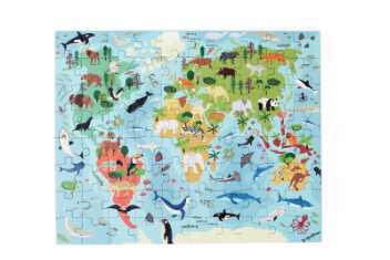 Large magnetic puzzle - world map