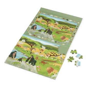 Large magnetic puzzle - savannah