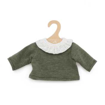 Knitted jersey - dark green