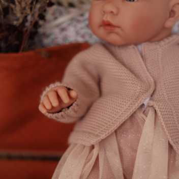Warm knit blouse - rose