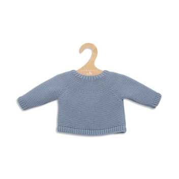 Warm knit blouse - soft blue