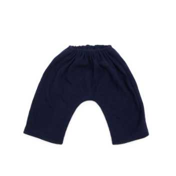 Cotton pants - navy blue