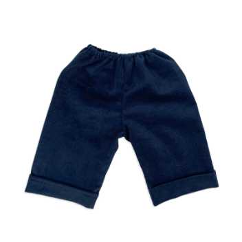 Corduroy trousers - navy blue