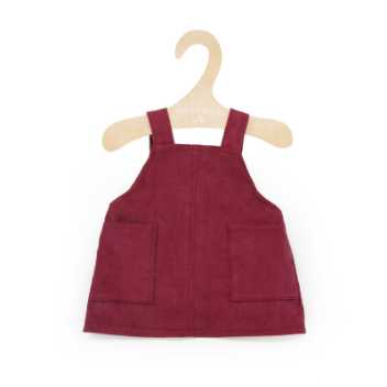 Dungaree dress - burgundy