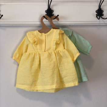 Long sleeved dress - soft yellow