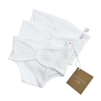 Nappies for dolls - white 