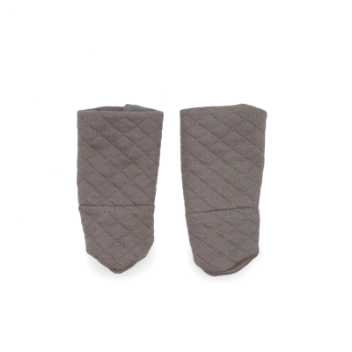 Quilted socks - warm grey