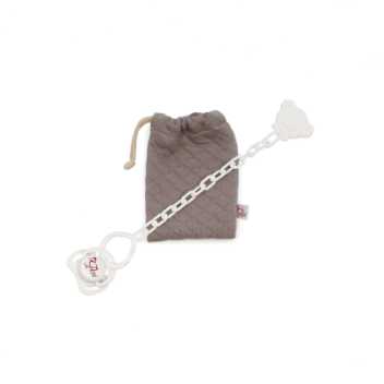 Pacifier for Leo & Leonora - warm grey
