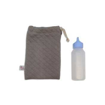 Bottle with bag - warm grey