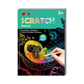 Mini scratch book – wild animals
