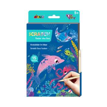 A5 scratch book – under the sea