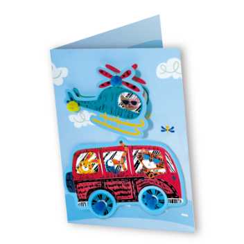 Make your own greeting cards – cars