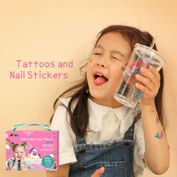 Nail stickers & tattoos – unicorns