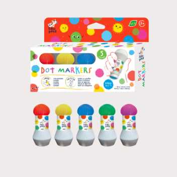 Dot markers - bright colours
