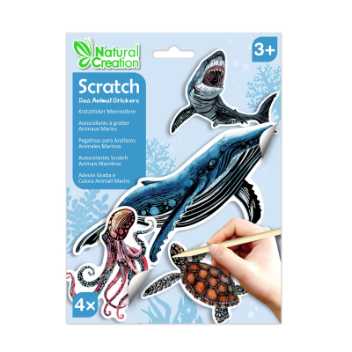 Scratch stickers - sea animals