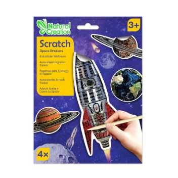 Scratch stickers - in space