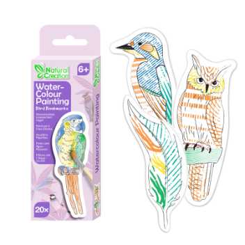 Paint bookmarks with water - birds