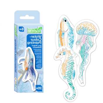 Paint bookmarks with water - sea animals