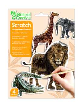Scratch stickers - safari