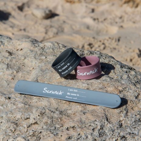 Scrunch-wristband - anthracite grey - 2