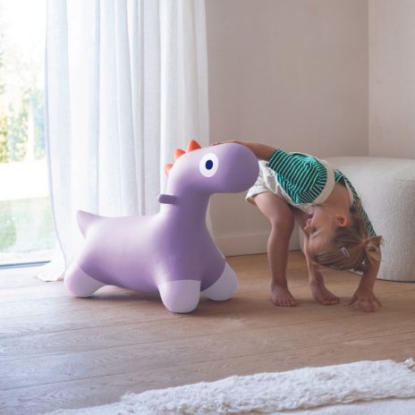 Bouncing toy - light purple dinosaur - 1