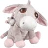 Pink donkey with baby - medium - icon