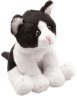 Sitting black and white cat - small - icon