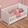 Doll's bed in wood - white-painted - icon_1