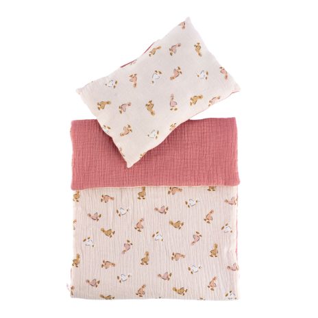 Reversible duvet and pillow set - duckling Mia