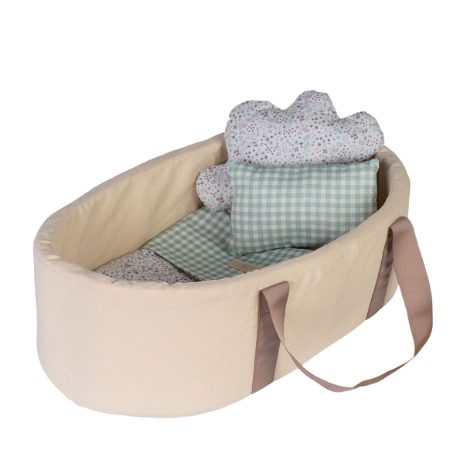 Soft doll carrycot - with duvet and pillow set - 5