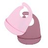 Catchie bibs - dusty rose & powder pink - icon