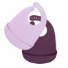 Catchie bibs - plum & lilac - icon
