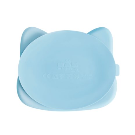 Cat stickie plate - powder blue - 2