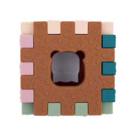Cubie brick toy - retro colours  - 3