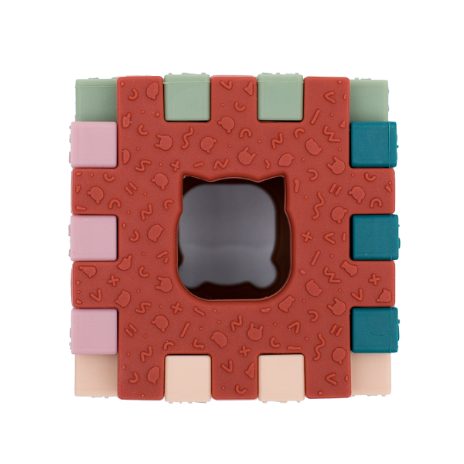 Cubie brick toy - retro colours  - 7