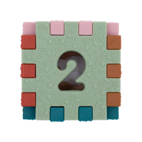 Cubie brick toy - retro colours  - 8
