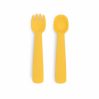 Feedie fork & spoon set - yellow - icon_1