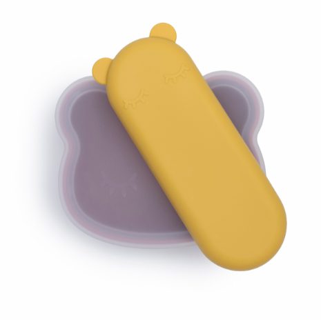 Feedie fork & spoon set - yellow - 7