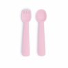 Feedie fork & spoon set - powder pink - icon_1